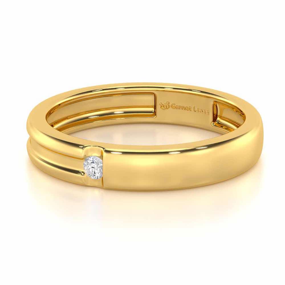 Regal Unity Men Solitaire Ring - Yellow Gold - Image 2