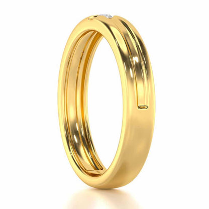 Regal Unity Men Solitaire Ring - Yellow Gold - Image 3