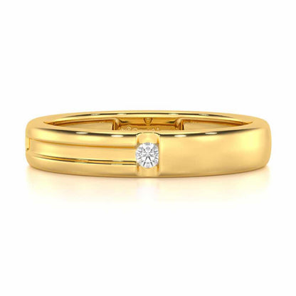 Regal Unity Men Solitaire Ring - Yellow Gold - Image 4