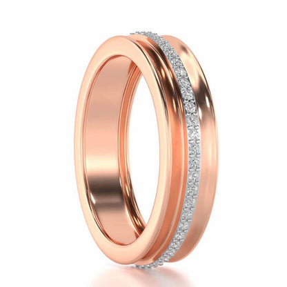 Regalia Silver Band Ring - Rose Gold - Image 3