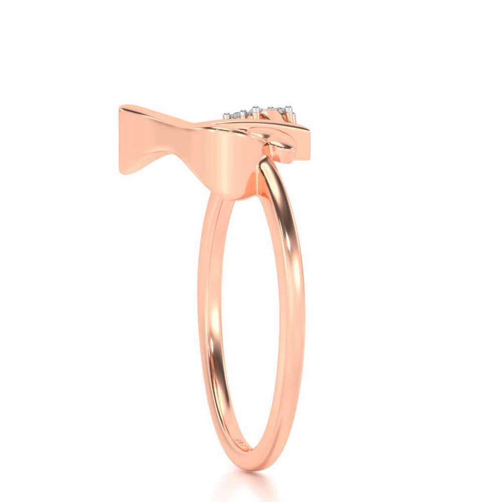 Regalia E Silver Ring - Rose Gold - Image 3