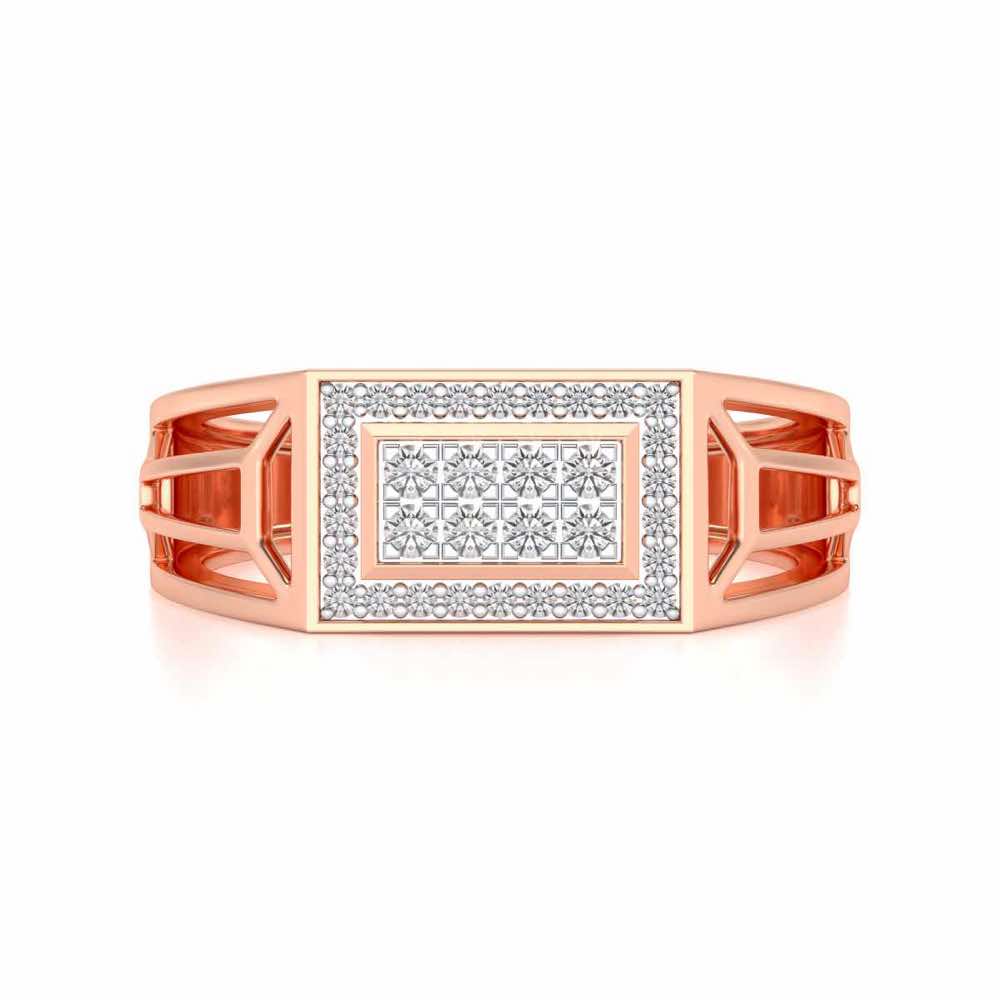 Regalius Silver Ring For Men - Rose Gold - Image 4