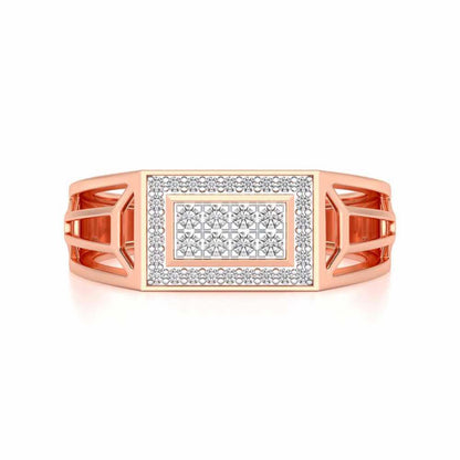 Regalius Silver Ring For Men - Rose Gold - Image 4
