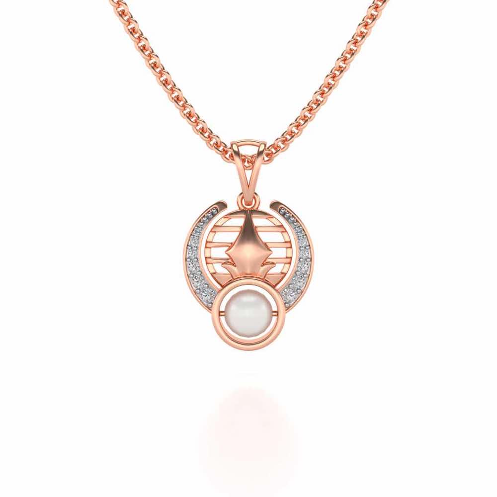 Regulus Silver Pendant - Rose Gold - Image 1
