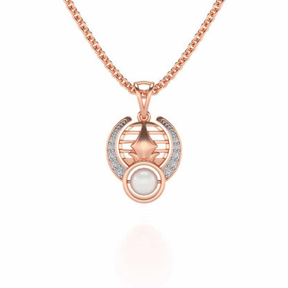Regulus Silver Pendant - Rose Gold - Image 1