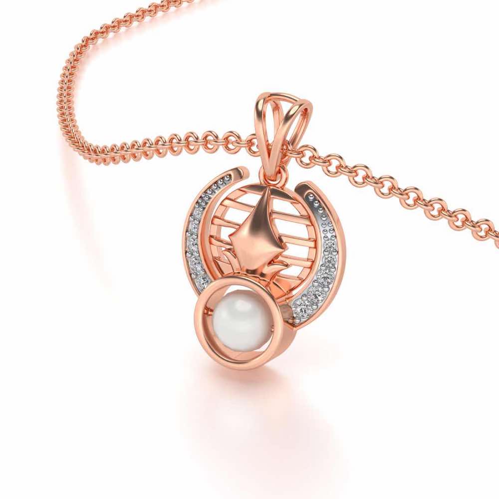 Regulus Silver Pendant - Rose Gold - Image 2