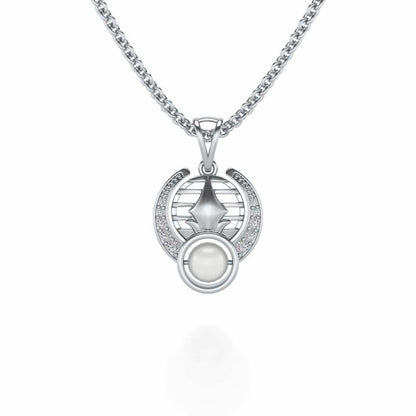 Regulus Silver Pendant - White Gold - Image 1