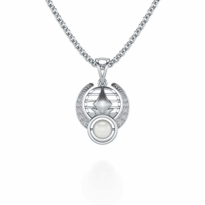 Regulus Silver Pendant - White Gold - Image 1