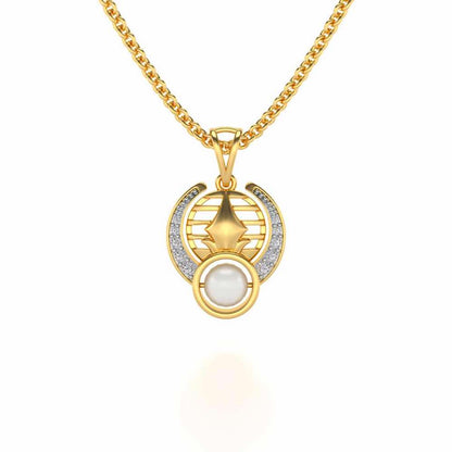 Regulus Silver Pendant - Yellow Gold - Image 1
