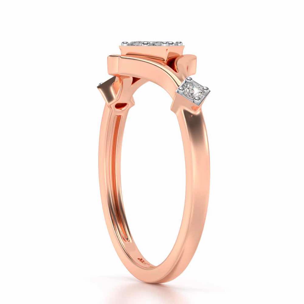 Relic Silver Ring - Rose Gold - Image 3