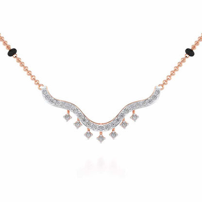 Reprise Silver Mangalsutra - Rose Gold - Image 1