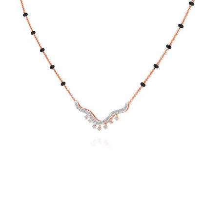Reprise Silver Mangalsutra - Rose Gold - Image 2