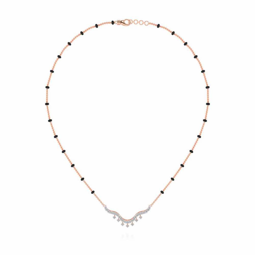 Reprise Silver Mangalsutra - Rose Gold - Image 3