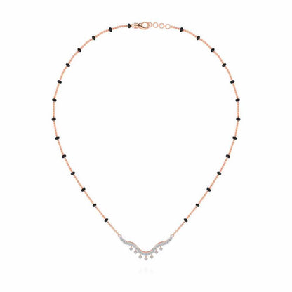 Reprise Silver Mangalsutra - Rose Gold - Image 3