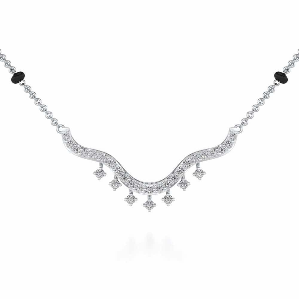 Reprise Silver Mangalsutra - White Gold - Image 1