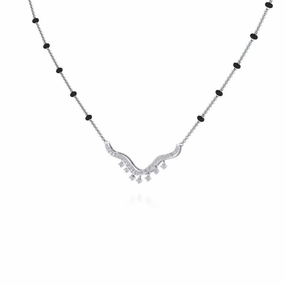 Reprise Silver Mangalsutra - White Gold - Image 2