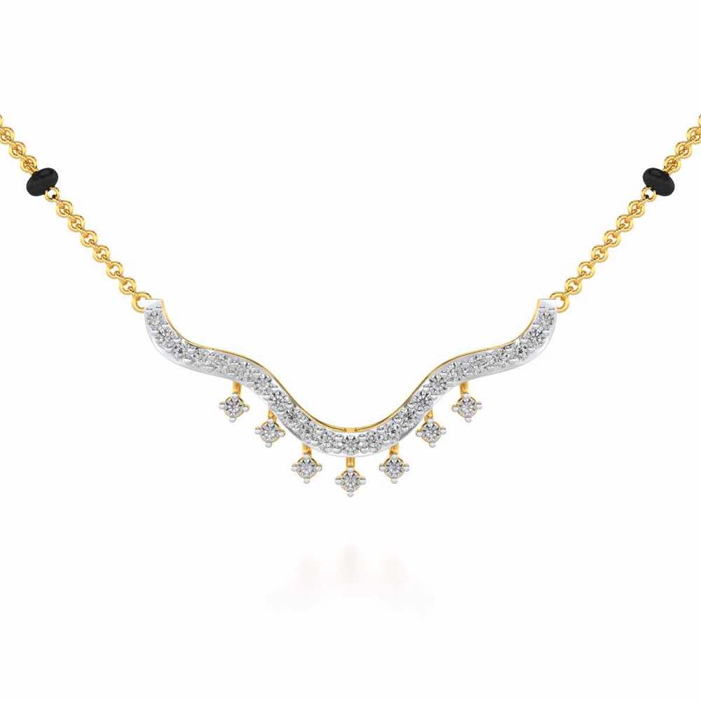 Reprise Silver Mangalsutra - Yellow Gold - Image 1