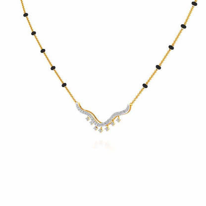 Reprise Silver Mangalsutra - Yellow Gold - Image 2