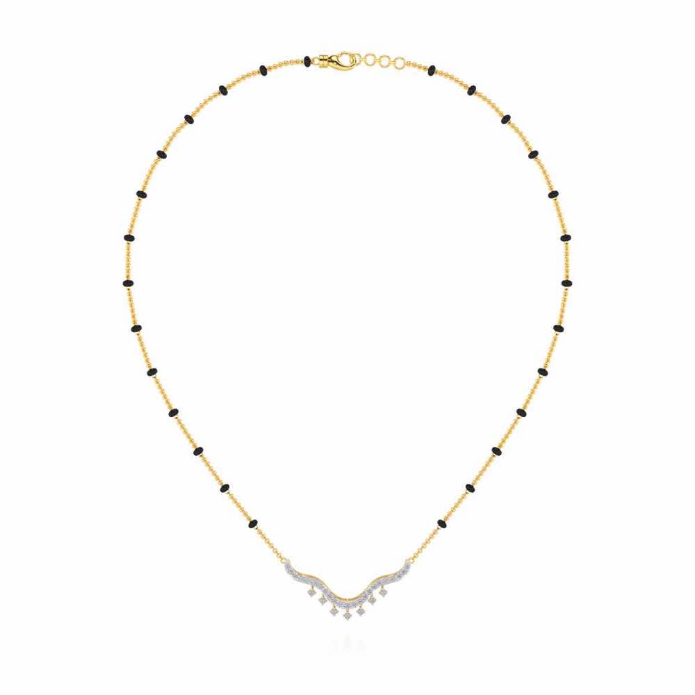 Reprise Silver Mangalsutra - Yellow Gold - Image 3