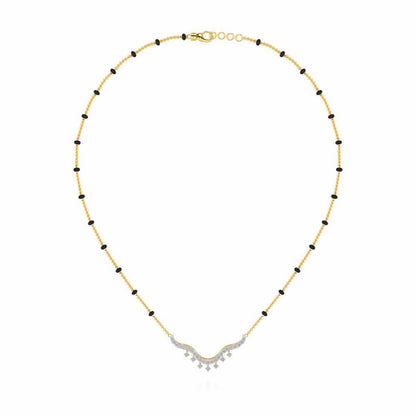 Reprise Silver Mangalsutra - Yellow Gold - Image 3