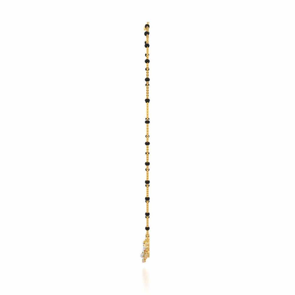 Reprise Silver Mangalsutra - Yellow Gold - Image 4