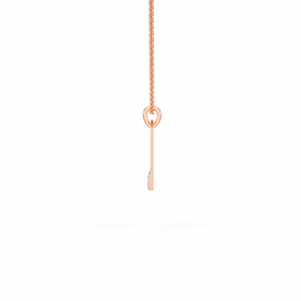 Reside Here Silver Pendant - Rose Gold - Image 4
