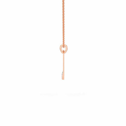 Reside Here Silver Pendant - Rose Gold - Image 4