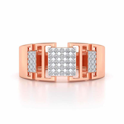 Respectful Silver Ring For Men - Rose Gold - Image 4