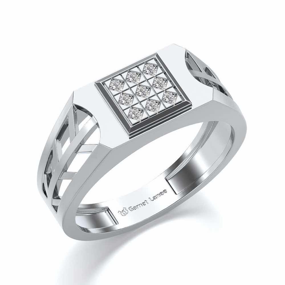 Resplendence Ring For Men - White Gold - Image 1