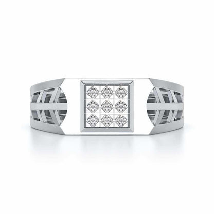 Resplendence Ring For Men - White Gold - Image 4