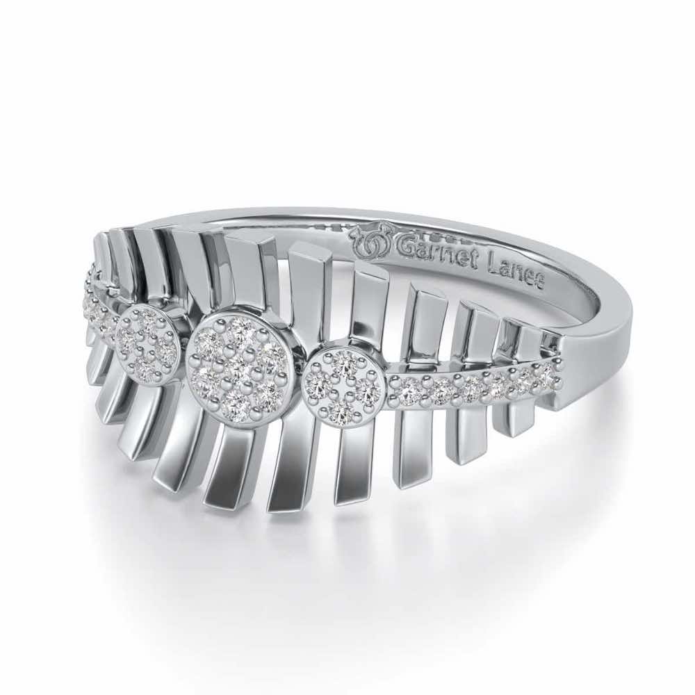 Reverberation Silver Ring - White Gold - Image 2