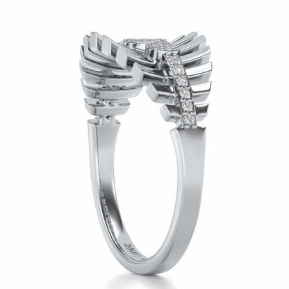 Reverberation Silver Ring - White Gold - Image 3