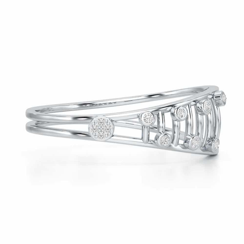 Rhyming Beauty Silver Ring - White Gold - Image 4
