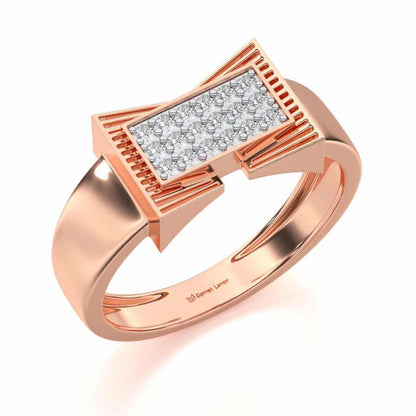 Richmond Silver Ring For Men - Rose Gold - Image 1