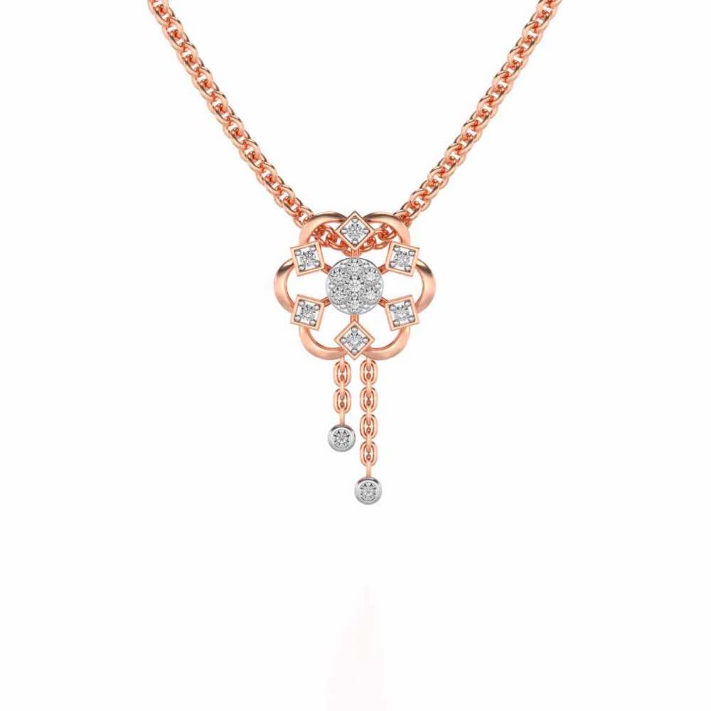 Rife in Shine Silver Pendant - Rose Gold - Image 1