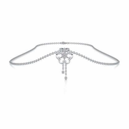 Rife in Shine Silver Pendant - White Gold - Image 3