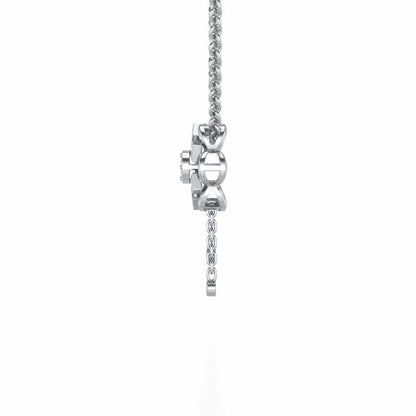 Rife in Shine Silver Pendant - White Gold - Image 4