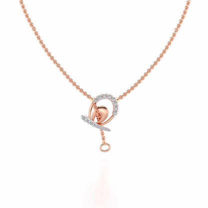 Rigel Silver Pendant - Rose Gold - Image 2
