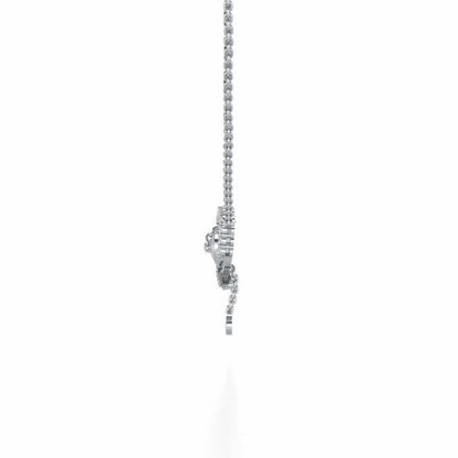 Rigel Silver Pendant - White Gold - Image 3