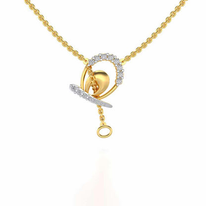 Rigel Silver Pendant - Yellow Gold - Image 1