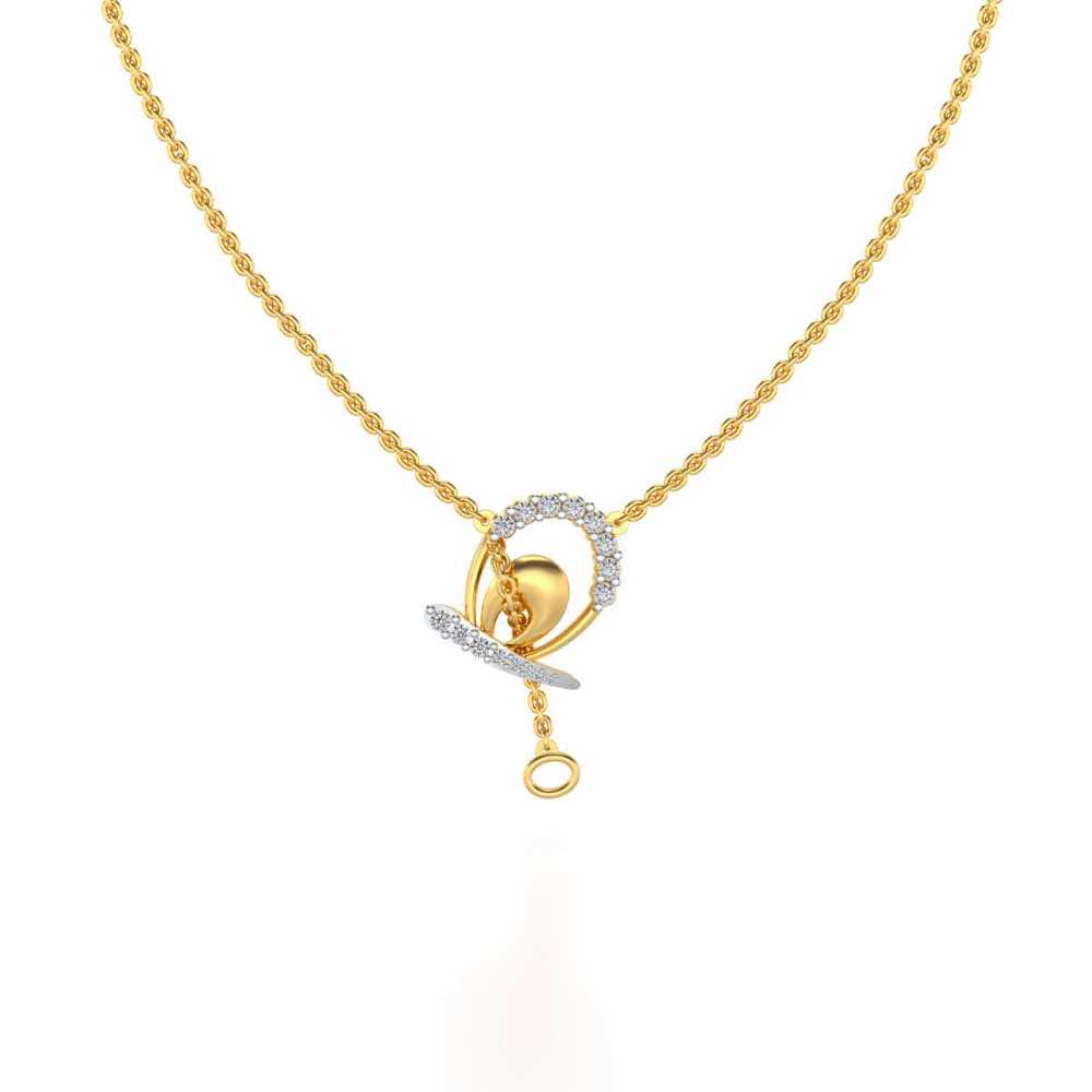 Rigel Silver Pendant - Yellow Gold - Image 2