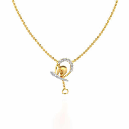 Rigel Silver Pendant - Yellow Gold - Image 2