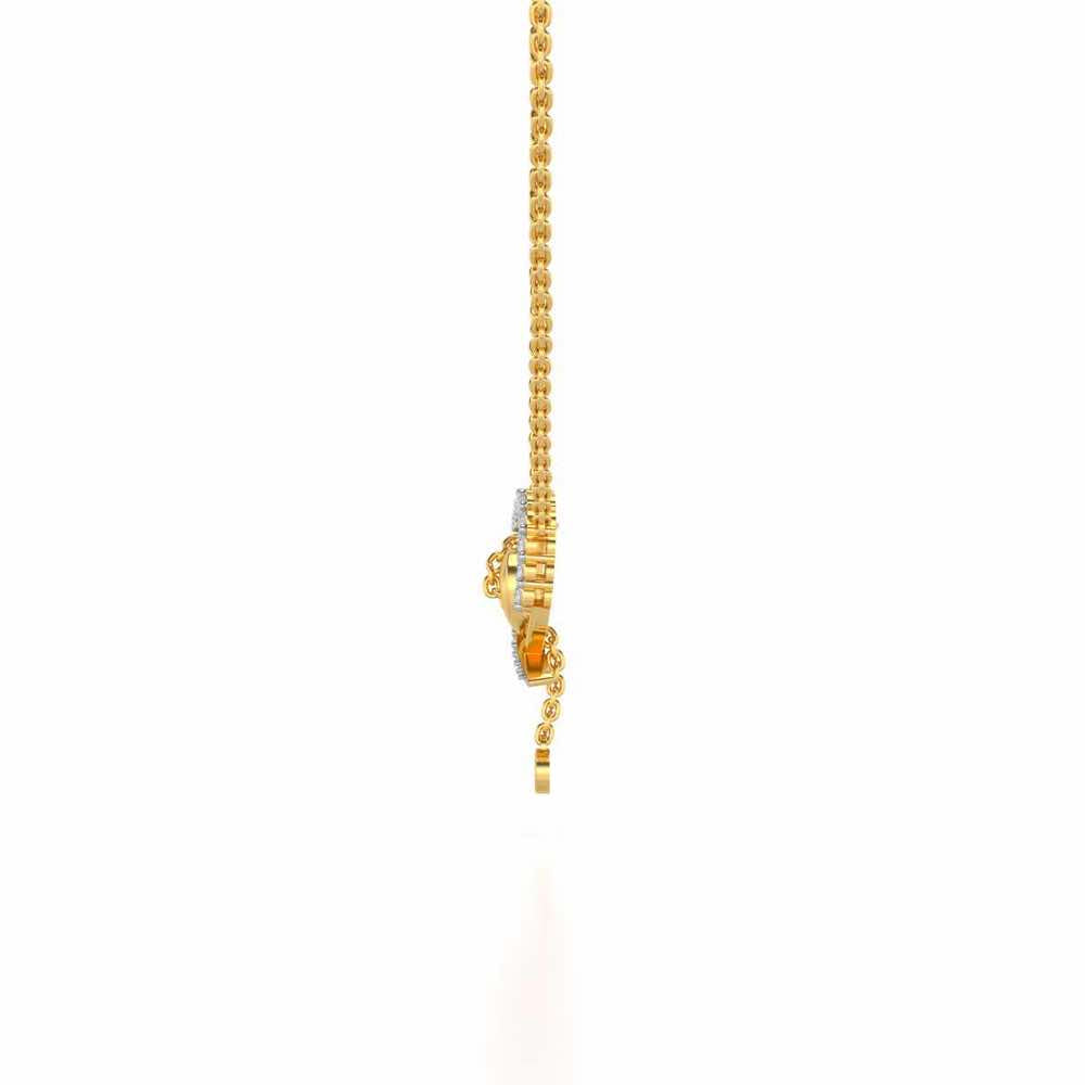 Rigel Silver Pendant - Yellow Gold - Image 3
