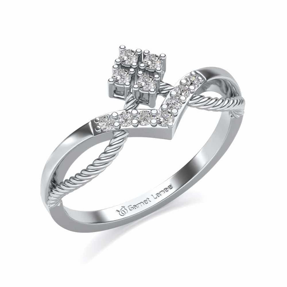 Rigged Beauty Silver Ring - White Gold - Image 1