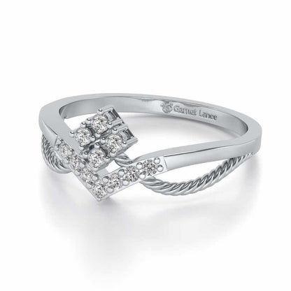 Rigged Beauty Silver Ring - White Gold - Image 2