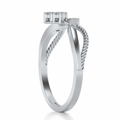 Rigged Beauty Silver Ring - White Gold - Image 3