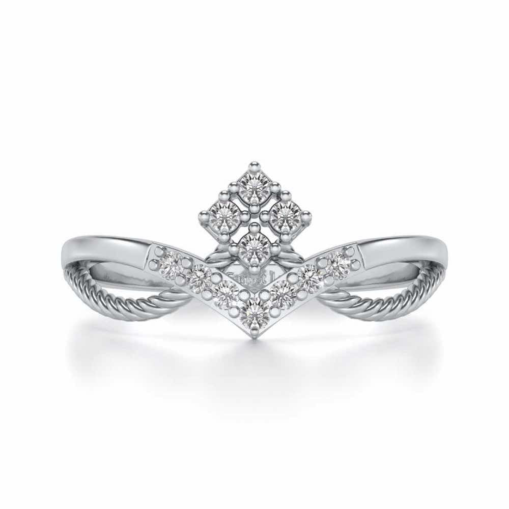 Rigged Beauty Silver Ring - White Gold - Image 4