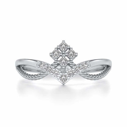 Rigged Beauty Silver Ring - White Gold - Image 4