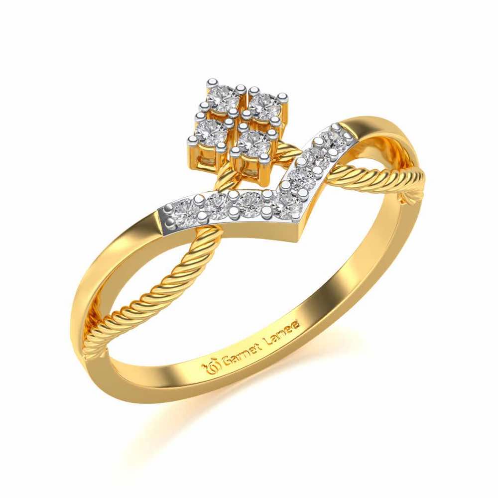 Rigged Beauty Silver Ring - Yellow Gold - Image 1