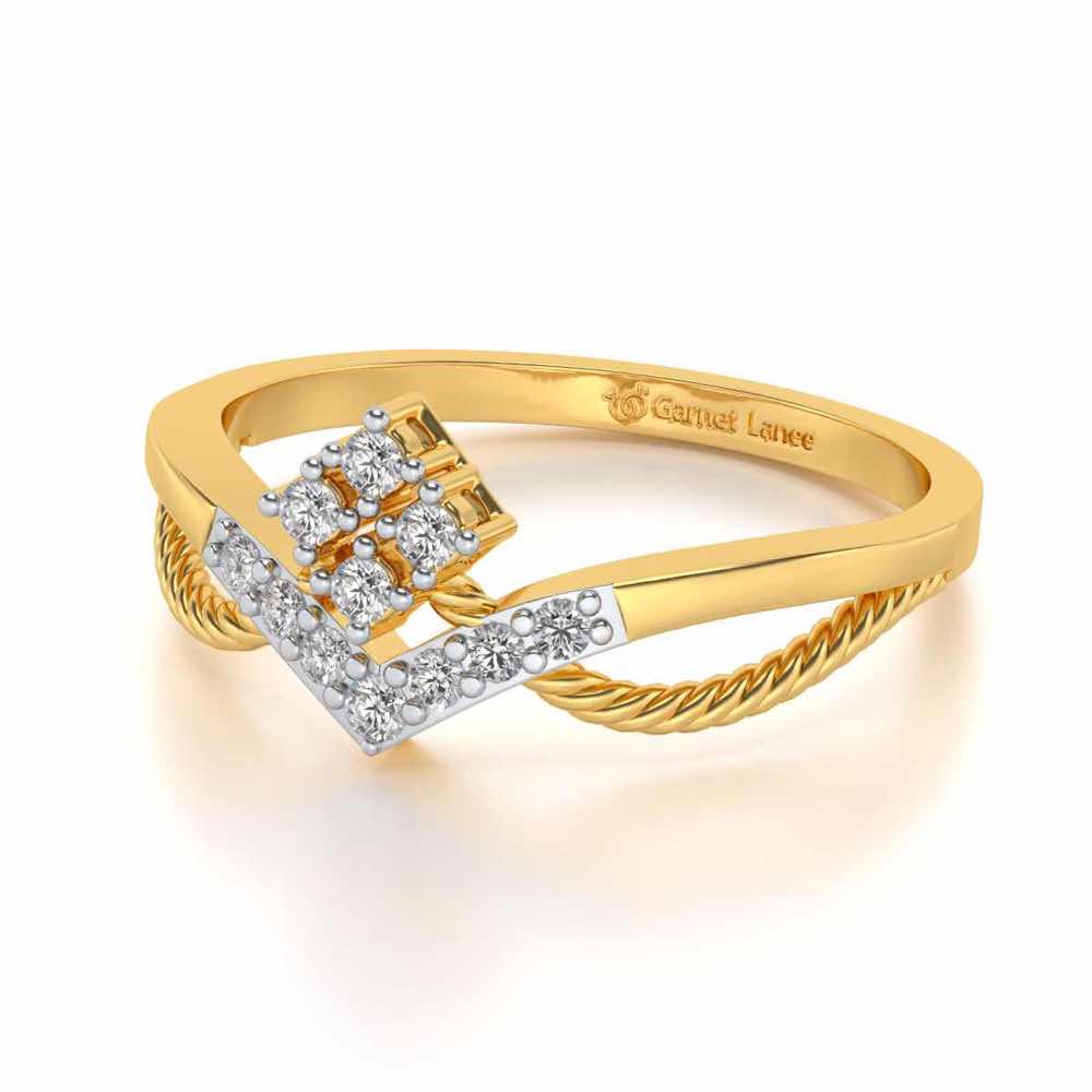 Rigged Beauty Silver Ring - Yellow Gold - Image 2